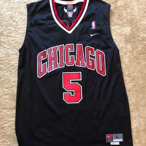 Authentic Nike Jalen Rose Chicago Bulls Jersey (L)